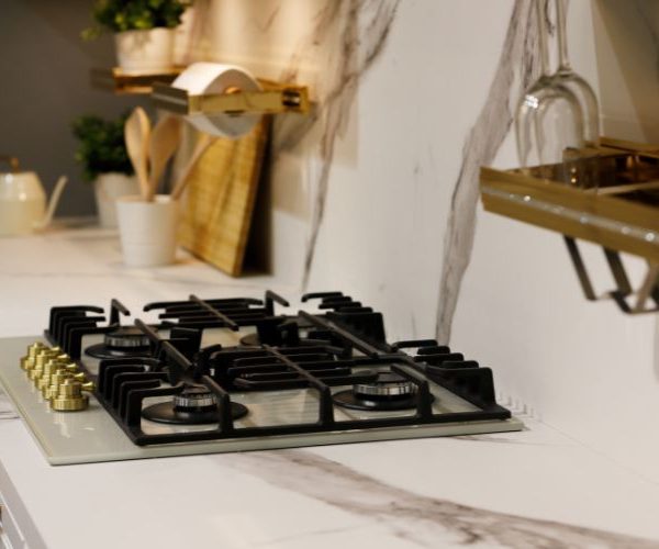 Plan de travail et crédence de cuisine en marbre